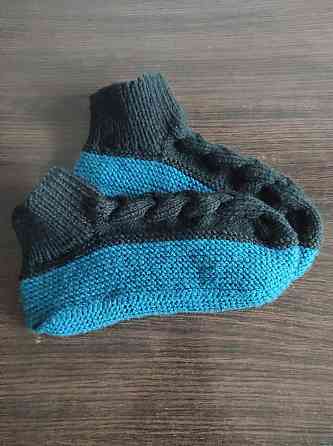 Тапочки-носки теплые вязаные (ручная работа)  топ Киев
