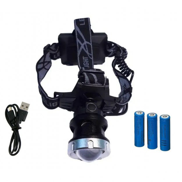 Фонарик на голову для роботы Bailong, Фонарь на голову для гаража и дачи Фонарь налобный строителя KS-96 Львов - изображение 10