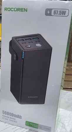 Новый упакованный павербанк Rocoren 50000 мАч 67.5W. Киев