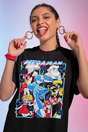 Футболка для хлопчика з аніме принтом Мега Відео Гаме оверсайз (зріст від 165 до 180) Чорний AnimeJ0433m Дніпро