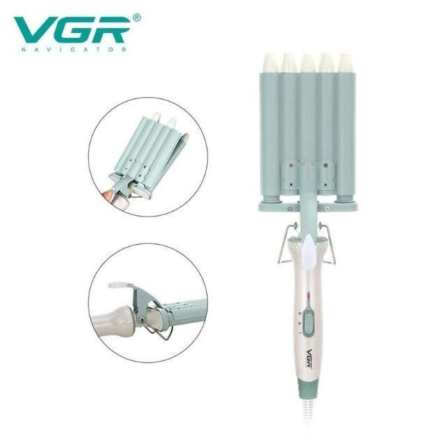 Щипці для гофрування волосся VGR V-597, Фен-стайлер з насадками, Щипці XN-661 для волосся Київ - фото 8