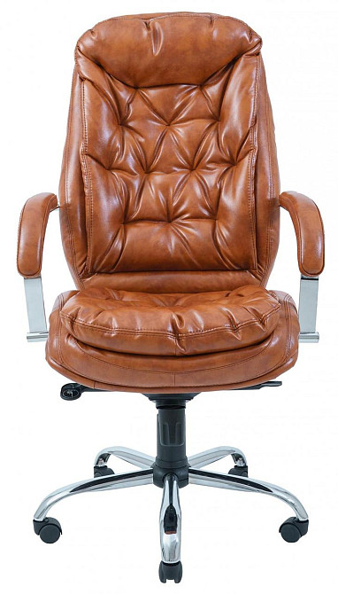 Офисное Кресло Руководителя Richman Venice Madras Cognac Хром M1 Tilt Коричневый Днепр - изображение 2