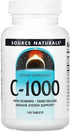 Вітамін С Source Naturals C-1000 1000 mg 100 таб Київ