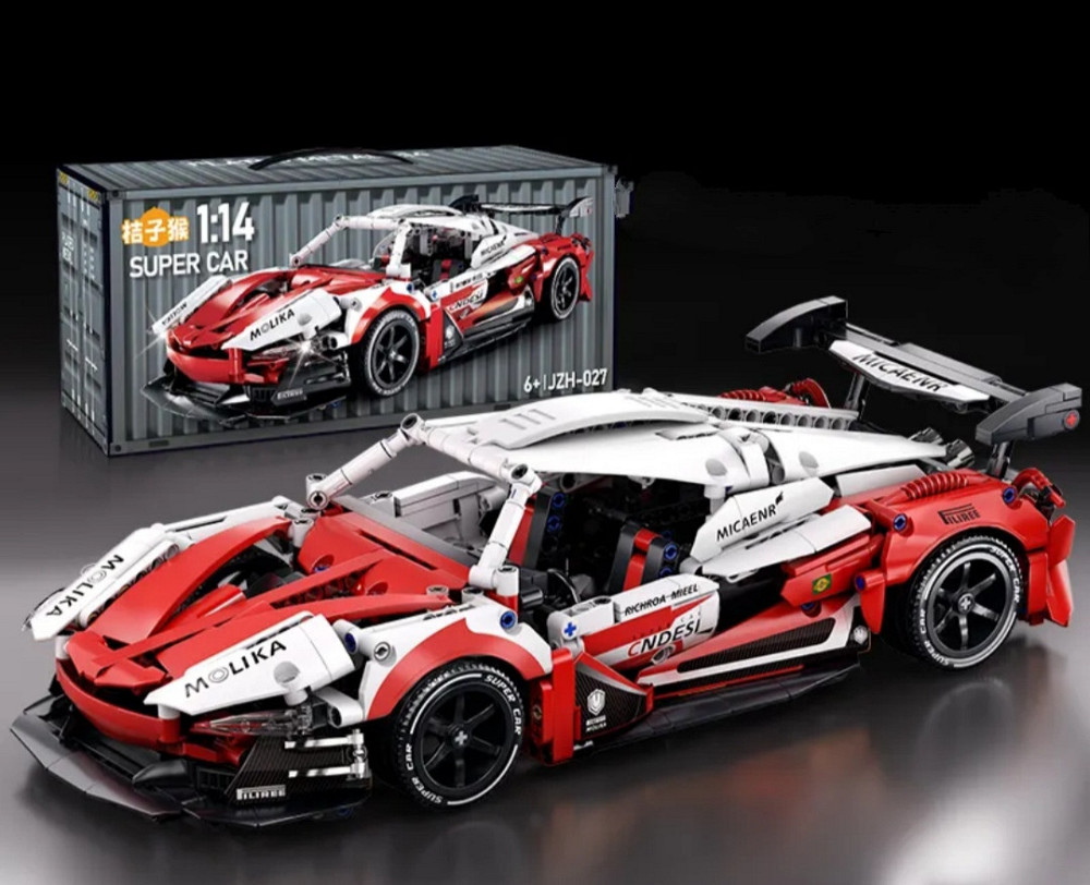 Конструктор Ferrari FXX K 1100 деталей — модель гоночного автомобиля 37 см, спортивная машинка Technic красно-белая Киев - изображение 1