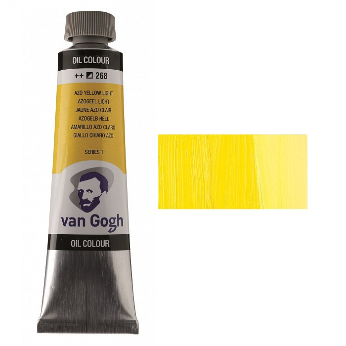Фарба олійна VAN GOGH (268) AZO Жовтий світлий 40 мл Royal Talens Київ - фото 1