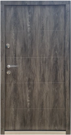 Двери входные Бастион Прайм Ескада 32 RAL 9005 / ПВХ Дуб шато 860х1900 мм 960 Киев