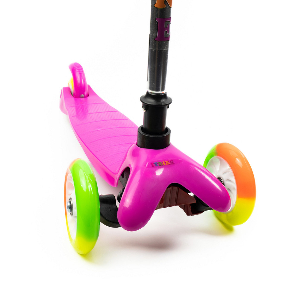 Самокат дитячий триколісний iTrike Mini BB 3-013-4-A-P з підсвічуванням коліс Рожевий Кам'янець-Подільський - фото 6