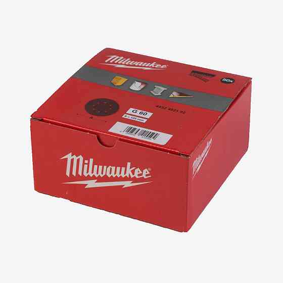 Круг шлифовальный MILWAUKEE 8 отв. H&L, Ø125мм, зерно 60, (25шт) Одесса