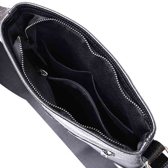 Кожаная стильная мужская сумка через плечо SHVIGEL 11604 Черный Киев