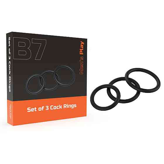 Ерекційні кільця - Erospace Men’s Play Set Of 3 Cock Rings B7 Sex Aura Київ