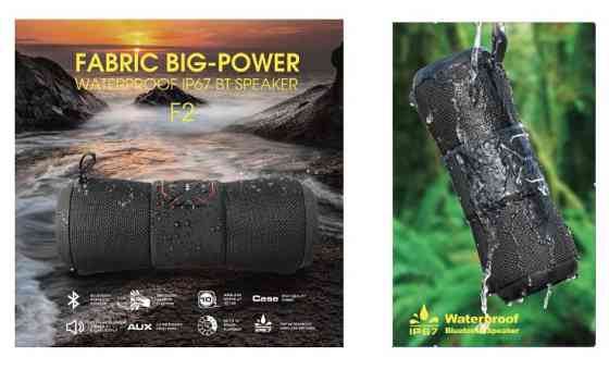 Вологозахищений Ip67 Бумбокс 12Вт Акумулятор 2000 Mah Чорний Київ