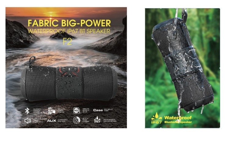 Вологозахищений Ip67 Бумбокс 12Вт Акумулятор 2000 Mah Чорний Київ - фото 4