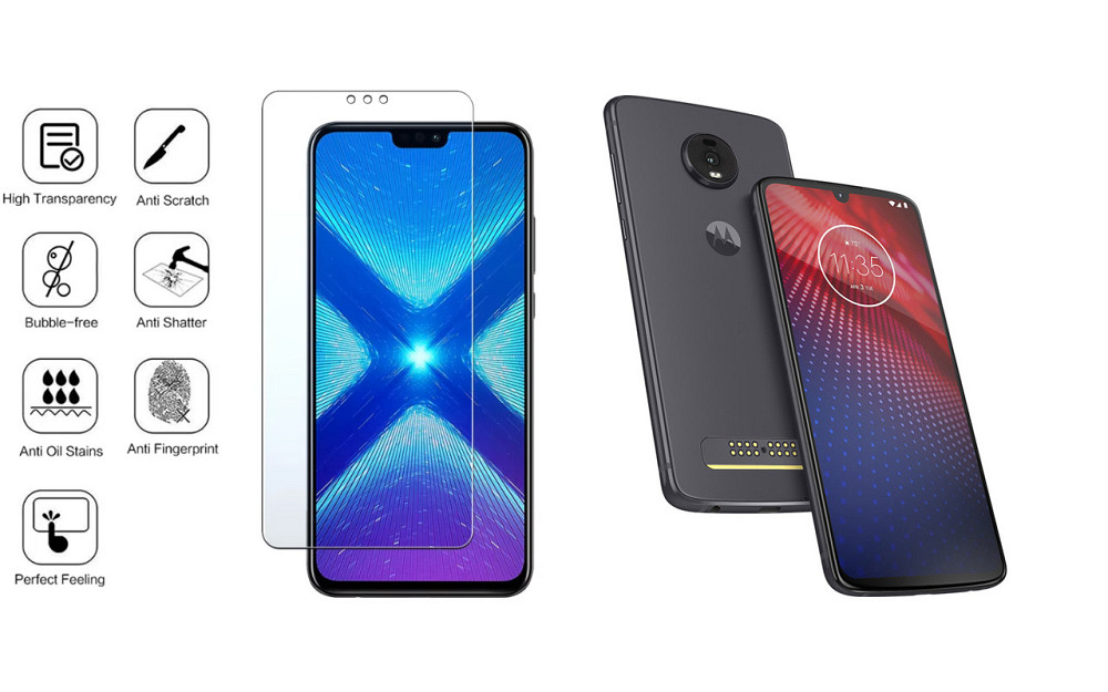 Защитное стекло NeoGlass для Motorola Moto Z4 – ультрапрозрачное и устойчивое Киев - изображение 4