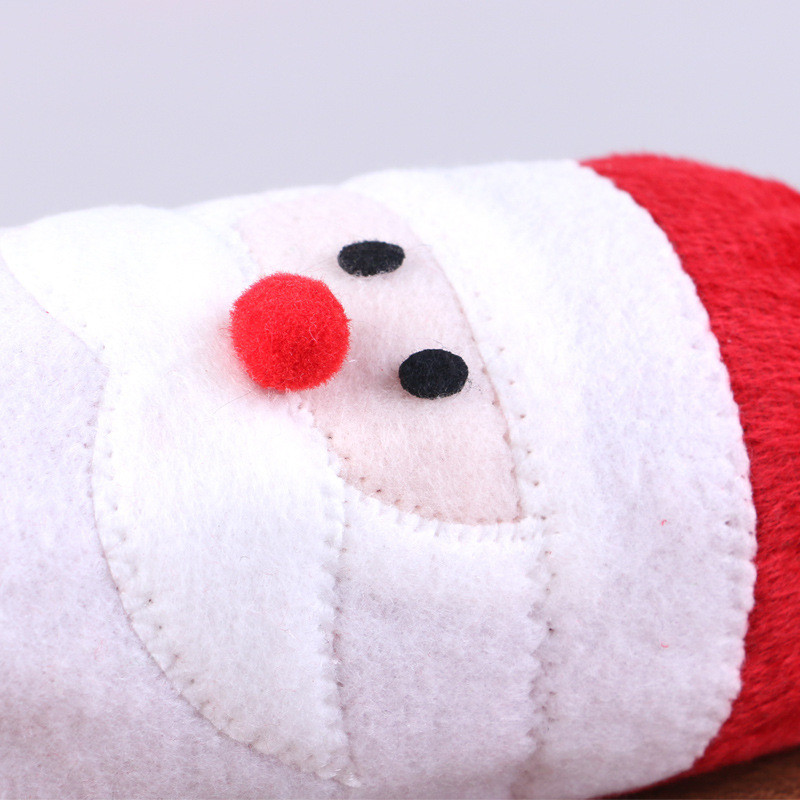 Новогодний чехол на бутылку Дед Мороз 31 на 12 см разноцветный Киев - изображение 7