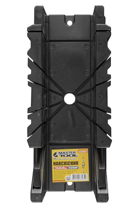 Стусло столярне пластикове MASTERTOOL 250х65х60 мм 22,5/45/90° 14-3843 Коломыя - изображение 4
