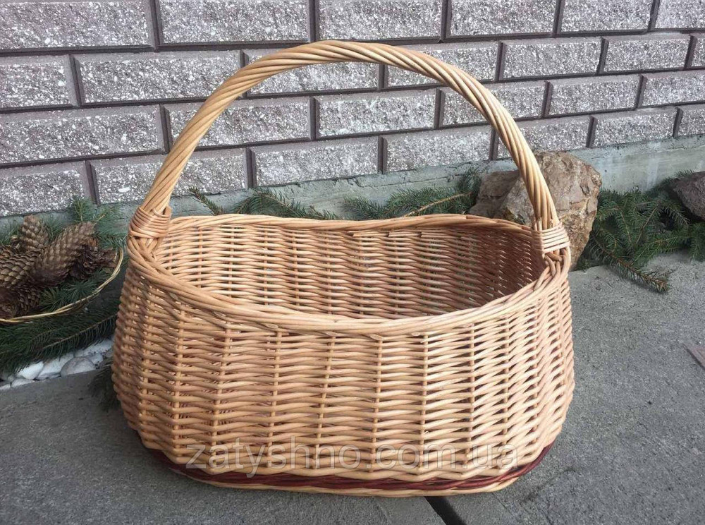 Корзина плетеная базарная  | корзина пасхальная  | корзина из лозы длинная Киев - изображение 4