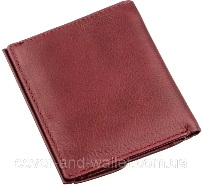 Маленький женский бумажник из натуральной кожи бордового цвета ST 209 Киев - изображение 3