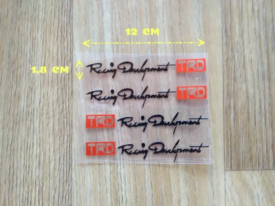 Наклейки на ручки авто Trd номер 7 Чёрная. Київ