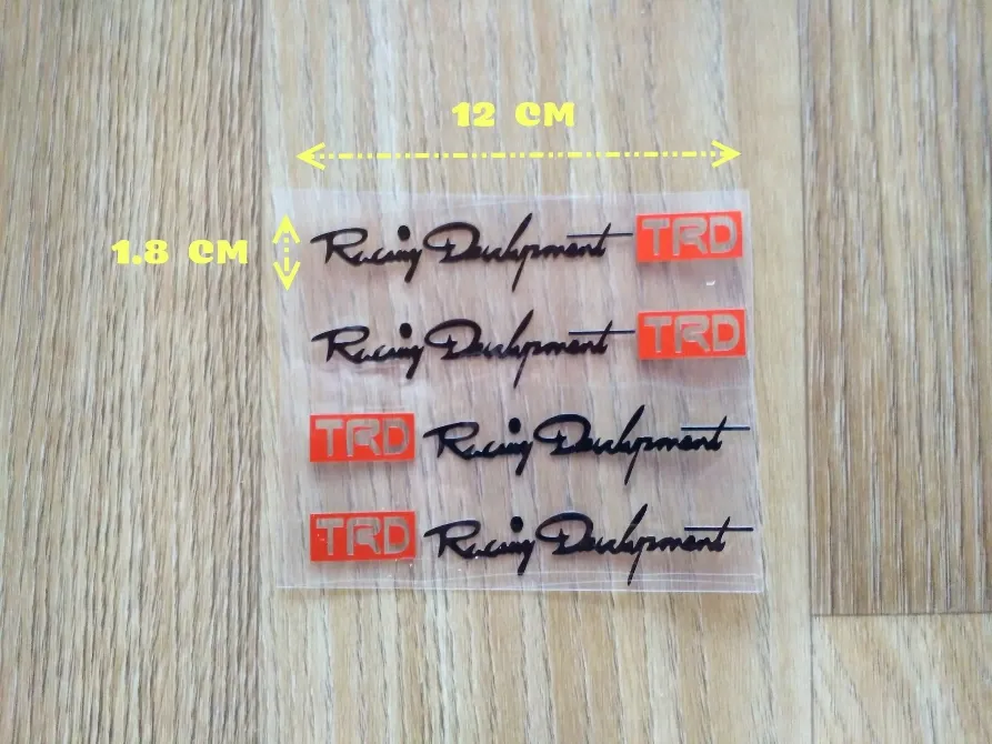 Наклейки на ручки авто Trd номер 7 Чёрная. Київ - фото 1