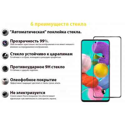 Скло захисне BeCover Samsung Galaxy M52 SM-M526 Black (706905) Вінниця