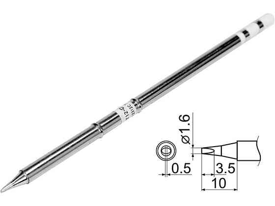 Наконечник для точкової пайки з вклад грілкою YATO заг. l= 149мм, наконеч 3,5х1,6х0,5 мм тип T12-D16 Одеса