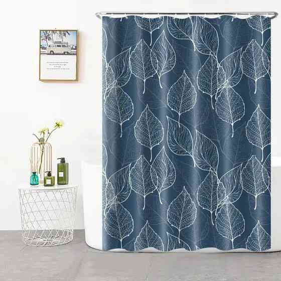 Шторка для ванны и душа с крючками 180x180 см водоотталкивающая шторка для ванной комнаты Каменец-Подольский