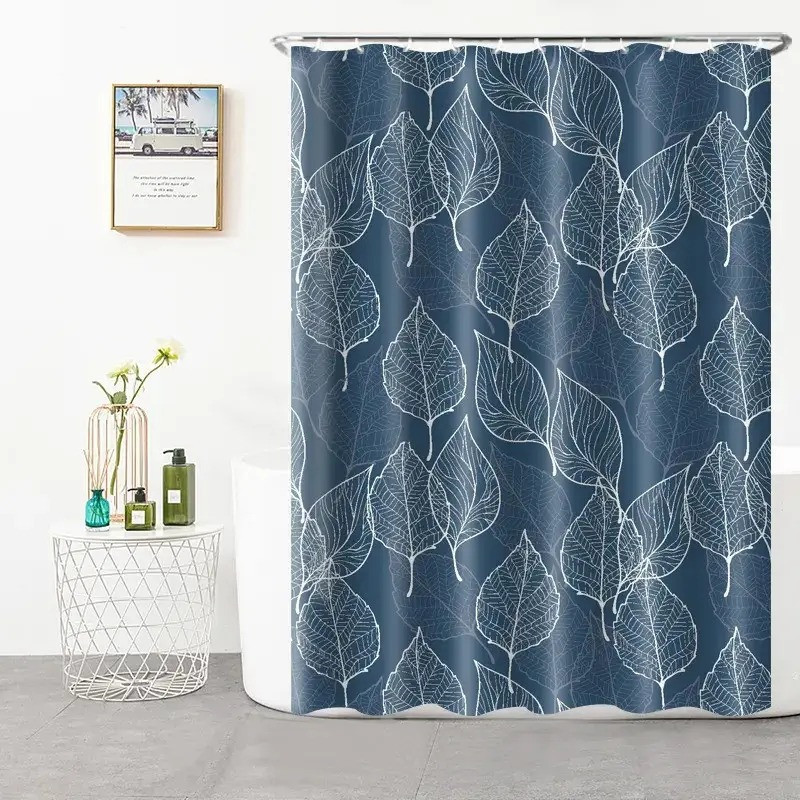 Шторка для ванны и душа с крючками 180x180 см водоотталкивающая шторка для ванной комнаты Каменец-Подольский - изображение 3