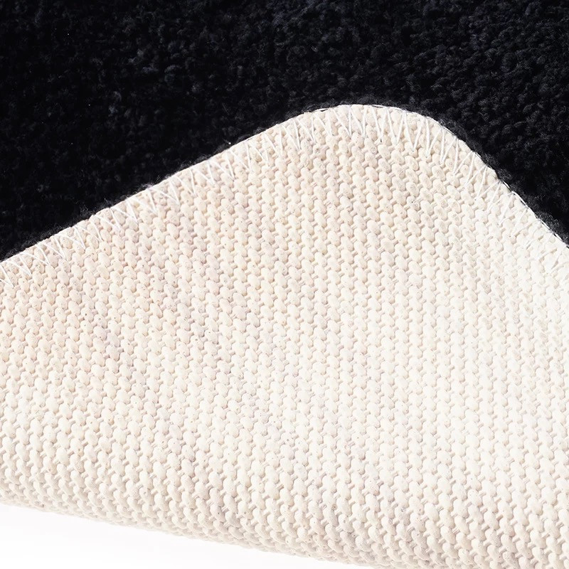 Коврик для ванны и душа Bathlux длинный мягкий ворс, нескользящий Черный Каменец-Подольский - изображение 4