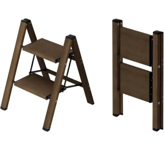 Стремянка алюминиевая ladder AND L0202, легкая, широкие ступени Коломия