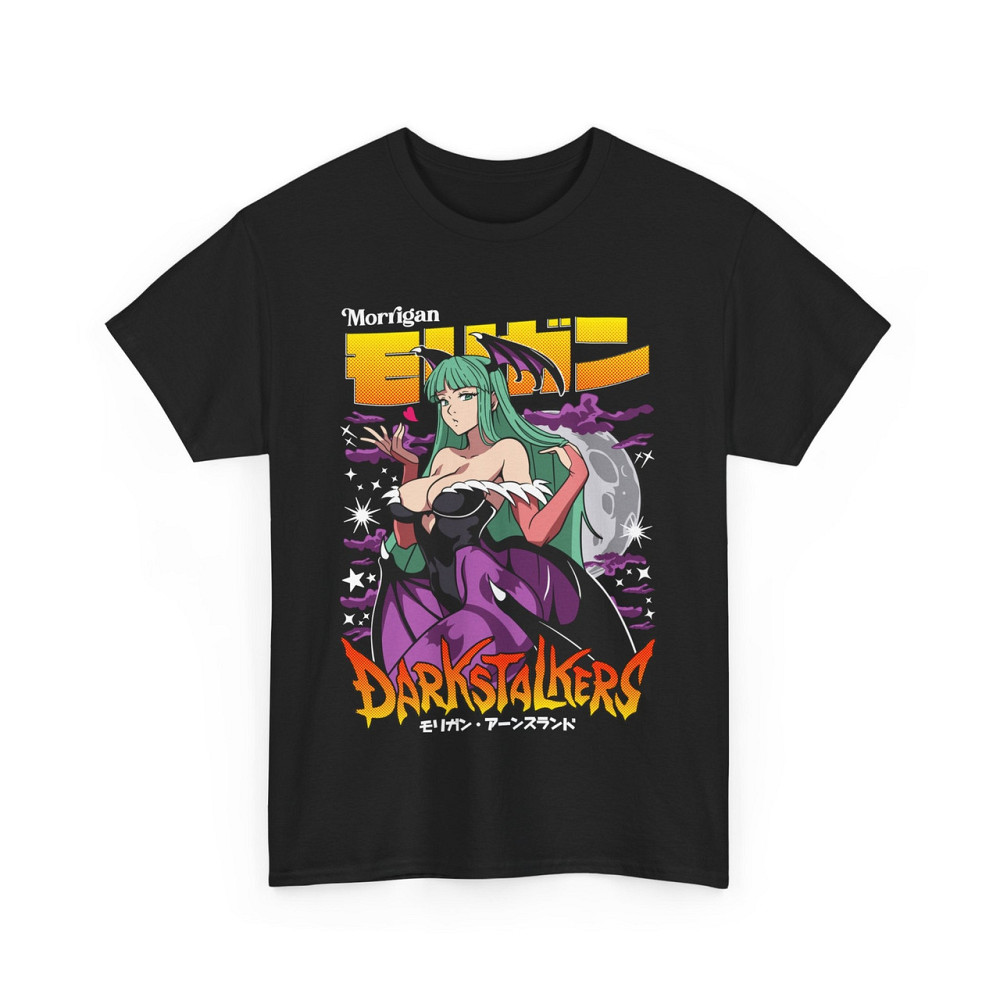 Футболка з аніме принтом Морріган Аенсланд Дарксталкерс Аніме оверсайз (S/M/L) Чорний AnimeJ0187 Дніпро - фото 4