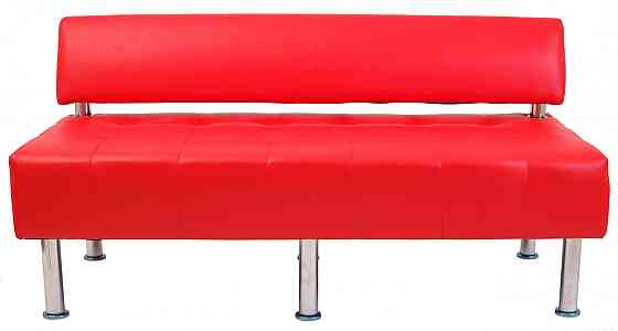 Диван Office Boom двойка со спинкой 1550х650х750 Красный Киев