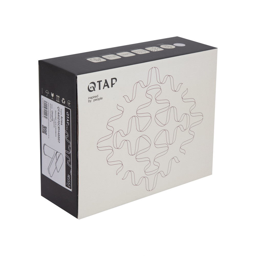 Змішувач для раковини Qtap Aries QTARI270CRM45557 Chrome Київ - фото 8