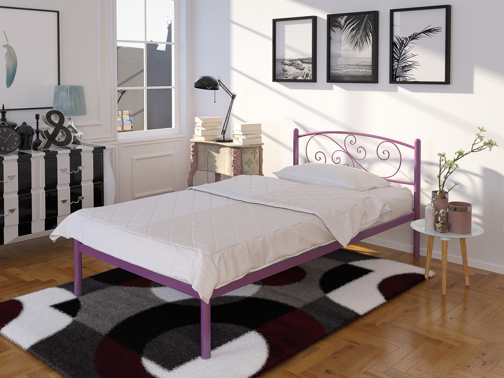 Односпальне металеве ліжко Лілія від ТМ Теnero Харків - фото 2