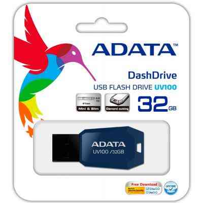 USB флеш накопичувач ADATA 32GB DashDrive UV100 Blue USB 2.0 (AUV100-32G-RBL) Вінниця