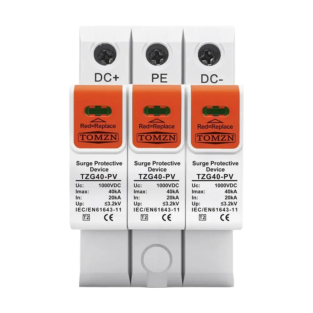 Обмежувач напруги TOMZN TZG40-PV 3P 1000V DC під DIN-рейку (51-00132) Киев - изображение 1