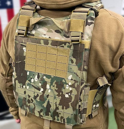 Тактична плитоноска із системою Molle (без плит) Мультикам Вінниця - фото 4