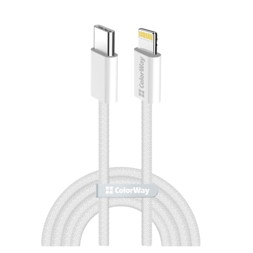 Кабель USB PD Type-C/Lightning ColorWay CW-CBPDCL061-GR 27W 1м сірий Житомир