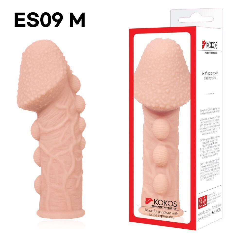 Насадка на член Kokos Extreme Sleeve ES.09 размер M, утолщающая, стимулирующий рельеф Sex Aura Киев - изображение 4
