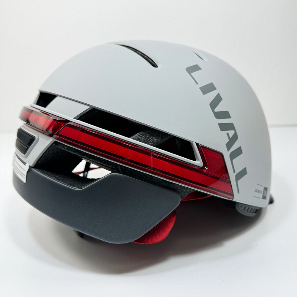 Захисний шолом Livall BH51M NSO (L) Sandstone Grey (57-61см), акустика JBL, мікрофон, сигнали поворотів та стопів, додаток, пульт BR80, застібка, BT ( Киев - изображение 4