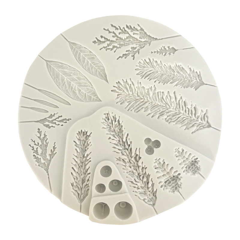 Молд новогодний шишки 14 см серый Киев - изображение 9