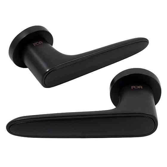 Дверна ручка на розетці RDA Idea чорний / чорний матовий R ф/з Київ