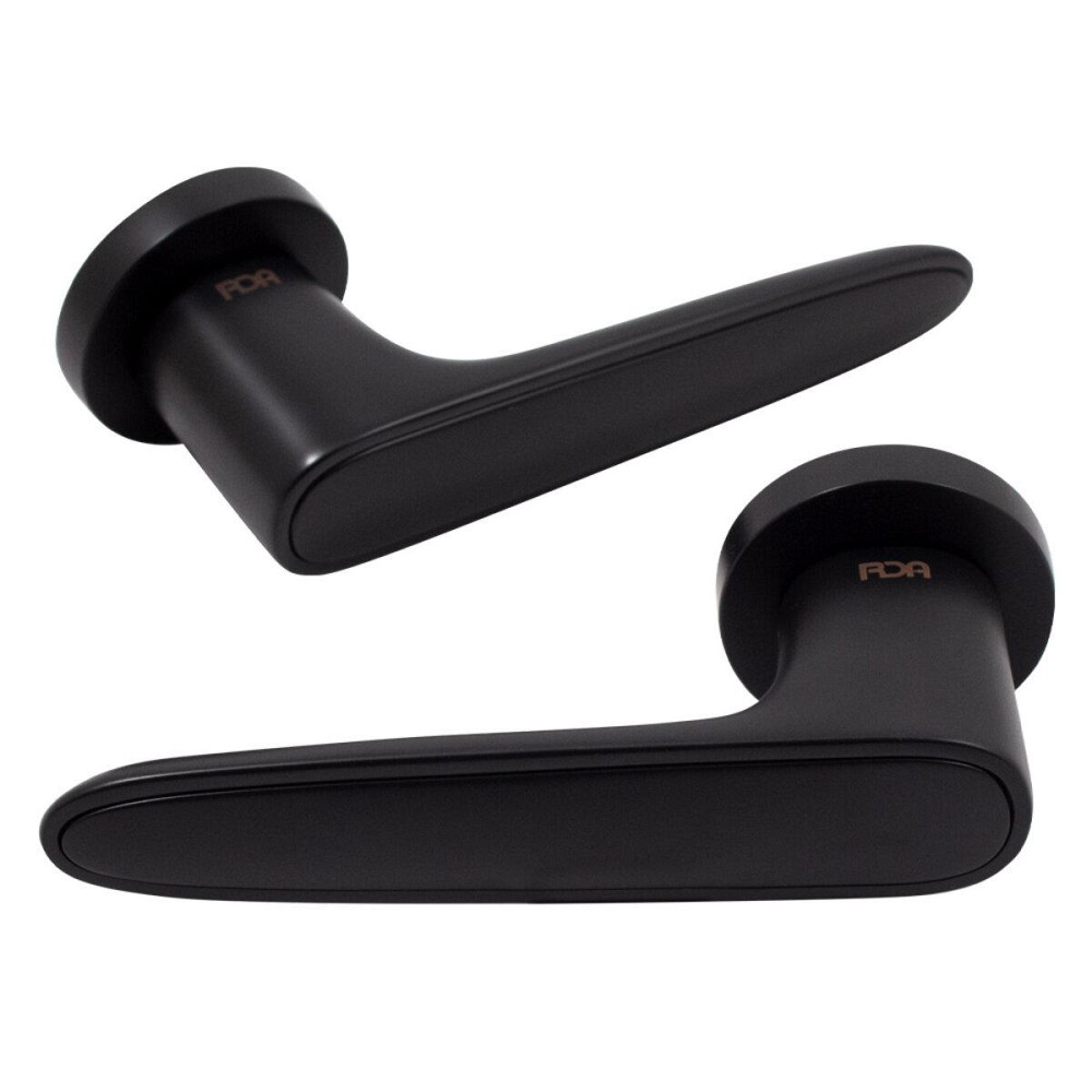 Дверна ручка на розетці RDA Idea чорний / чорний матовий R ф/з Київ - фото 2