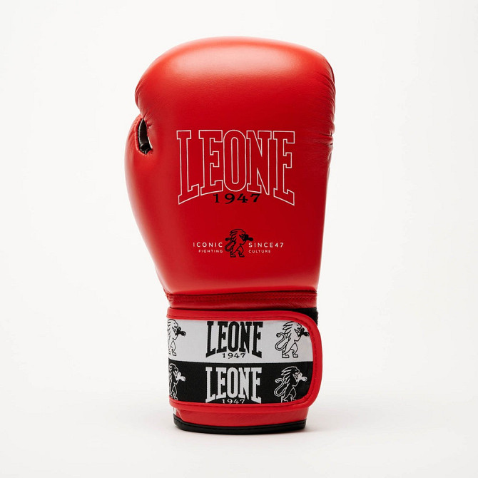 Боксерські рукавиці Leone GN208 ICONIC Red 16 унцій (бинти 4 м. в комплекті) Каменское - изображение 4