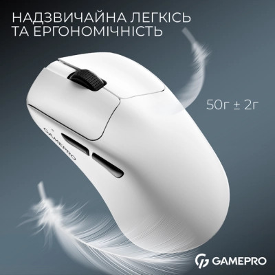 Мишка GamePro Asgard Surt Wireless/Bluetooth/USB White (GM017W) Вінниця - фото 12