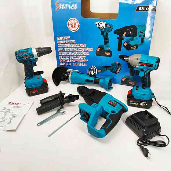 Набір гайковерт шуруповерт перфоратор 48 В Boxer BX-187G набір акумуляторного інструменту ZO-49 Львів