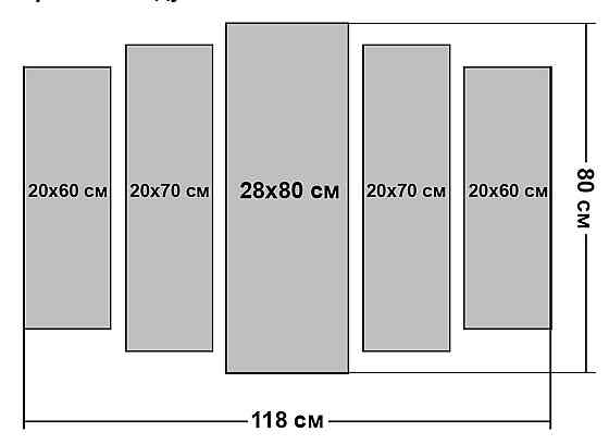 Модульна картина Природа Гори Art-349_5 ( 80х118см ) Київ