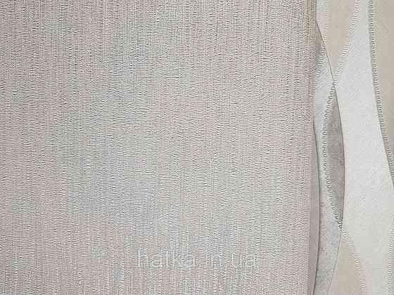 Шпалери вінілові на флізеліні гарячого тиснення DU&KA 1.06х10 вензель основа під штукатурку сірі коричневі Київ