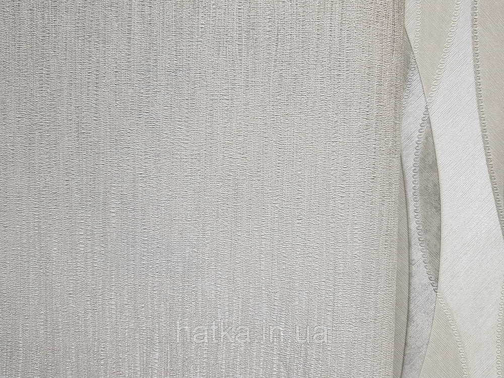 Шпалери вінілові на флізеліні гарячого тиснення DU&KA 1.06х10 вензель основа під штукатурку сірі коричневі Київ - фото 2