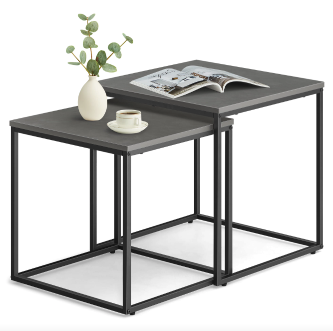 Комплект журнальних столиків Leobert Nika квадратні графітовий Київ - фото 6