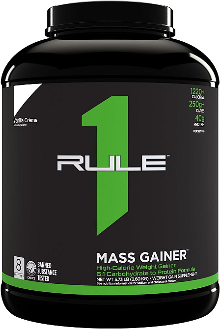 Гейнер Rule One Mass Gainer 2.6 kg (Vanilla Creme) Луцьк - фото 1